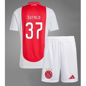 Ajax Josip Sutalo #37 Heimtrikot 2024-25 Kurzarm (+ kurze hosen)